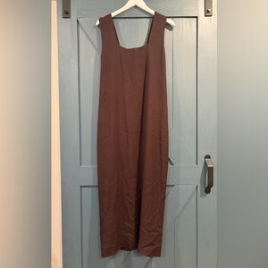 Reformation Chocolate Brown Midi Dress Size 8